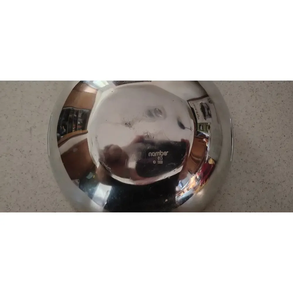 Nambe 613 Metal Serving Bowl Tray 1999 Mid Century Modern Signed Aluminum